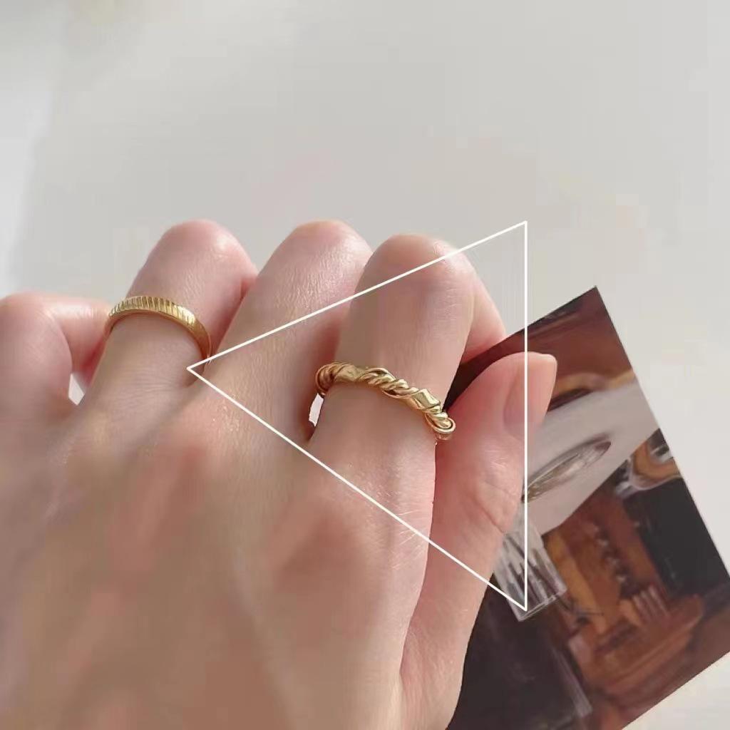 Smiley Adjustable Open Ring for Women - Trendy Niche Design, Perfect for Index Finger.