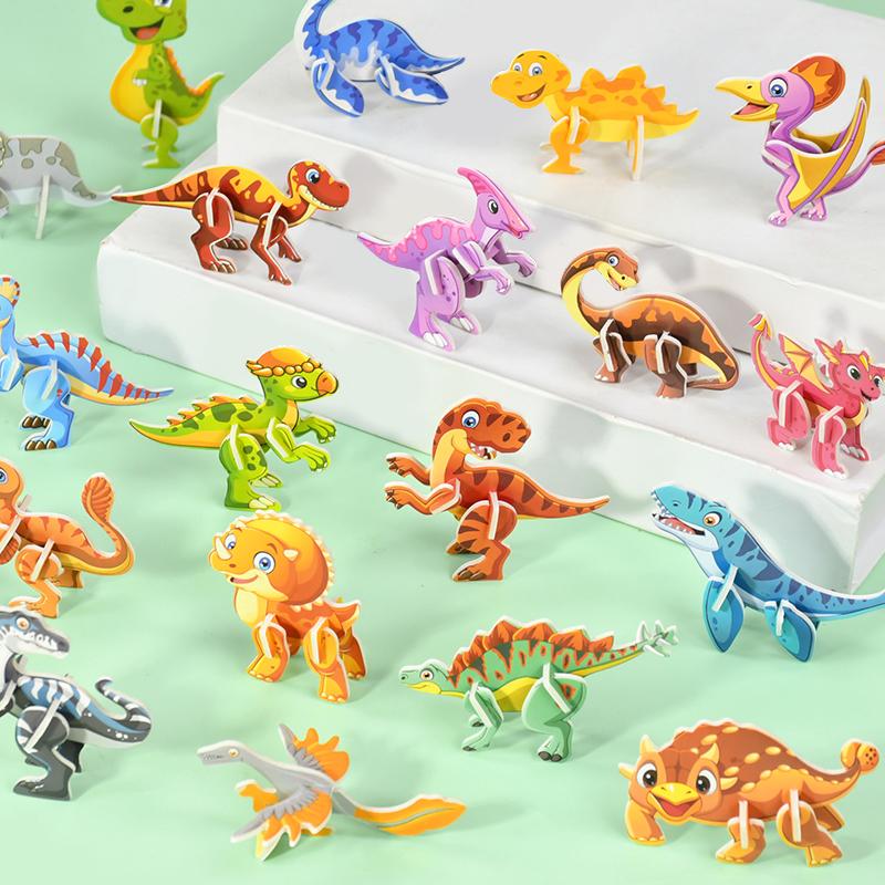 30Pcs Mini Animal DIY Paper Jigsaw Puzzles Toy for Kids Birthday Party Favors Kindergarten Rewards Goodie Bag Pinata Filler Gift