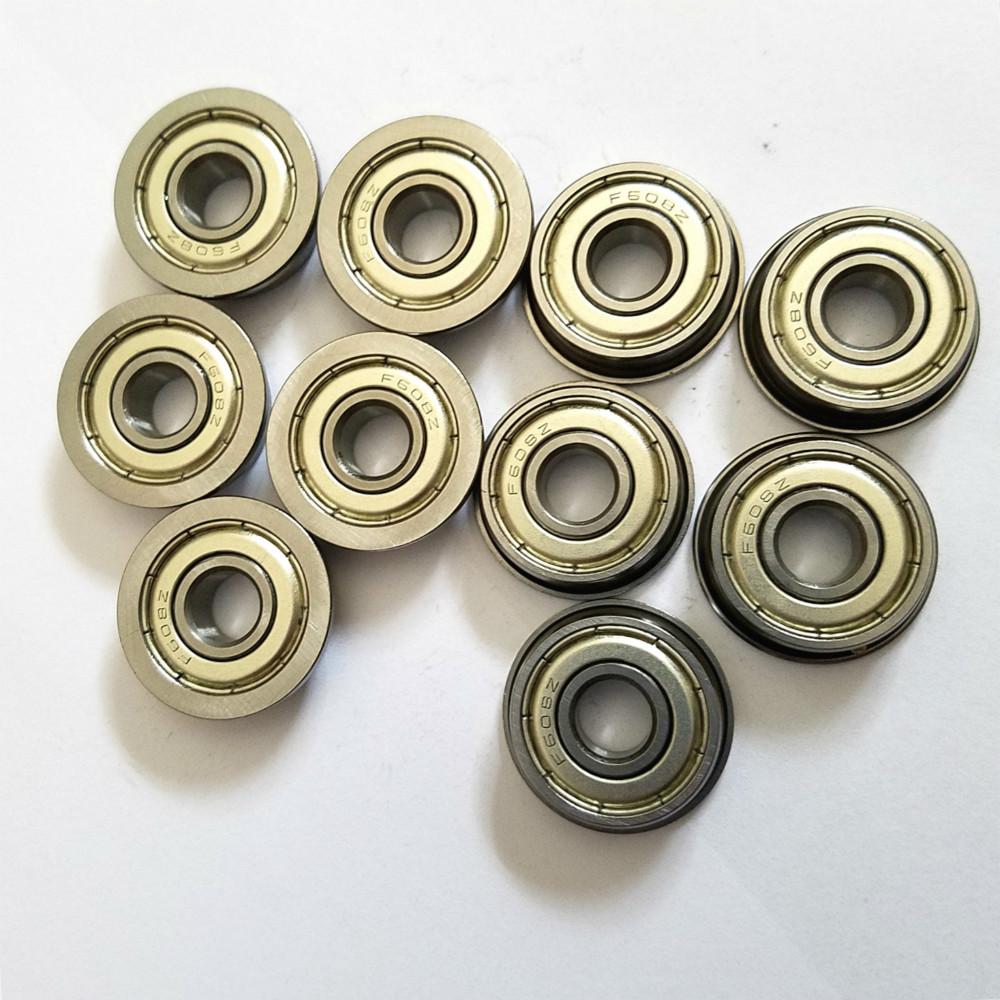10ks Nové F608ZZ 8mm*22mm*7mm Kuličková ložiska s přírubou Metrická kuličková ložiska s přírubou