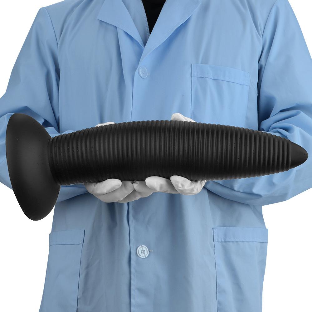 Silicone Pointed  Oversized  Ultra Long 8cm Thread  Giant Penis Anal Plug Boxing Supplies Oversized  Ultra Thick Male