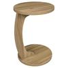 Round Coffee Table, C-shaped Side Table, Living Room Table, Side Table, Temporary Computer Table (table only)