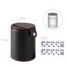 GWHOLE Dice Cup Dice Stackable PU Leather Double 10 Dice Set, Dice, Material, Layer, (Black)