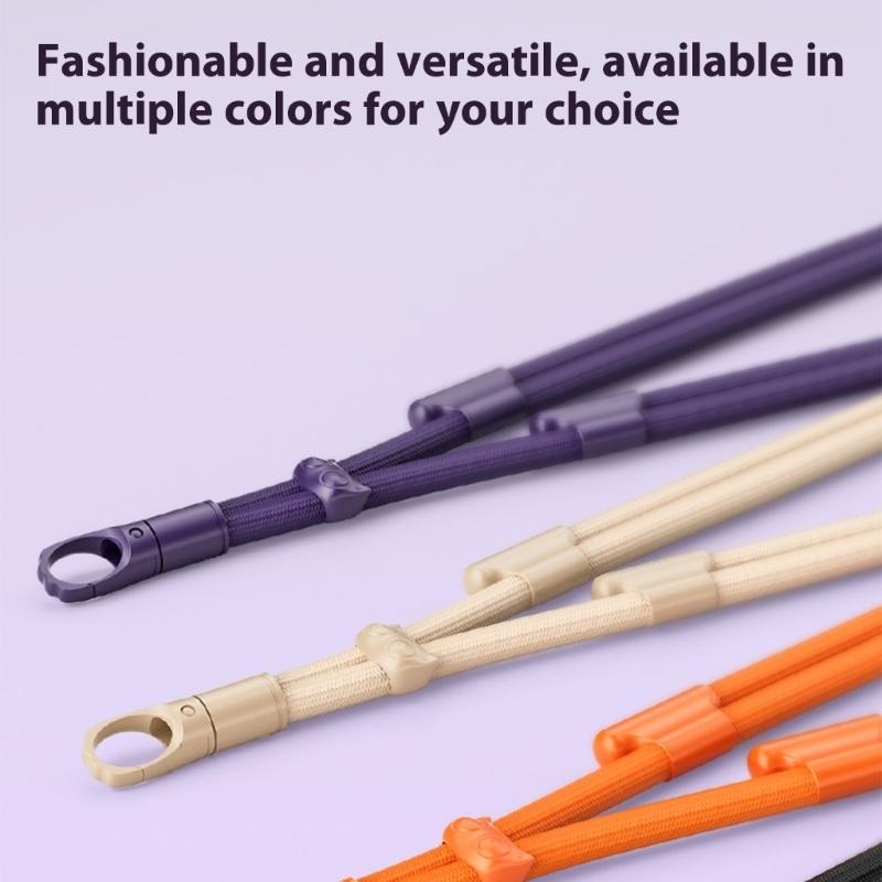 Anti Drop Phone Lanyard Adjustable Length Metal Auto Locking Clasp Polyester Wristband For Mobile Devices Small Gadgets