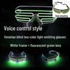 Voice-Controlled LED Trendy Light-Up Shutter Glasses for Festivals