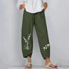 Men's Cotton Linen Loose Drawstring 7-Point Shorts