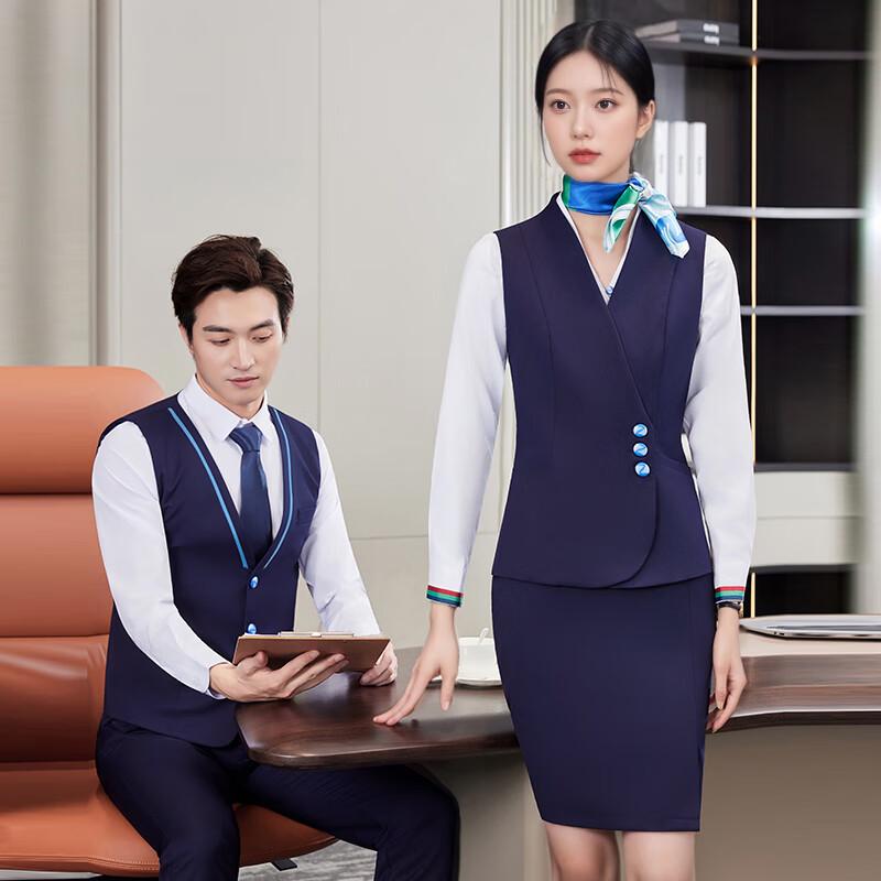 Новый деловой костюм-тройка в китайском стиле с воротником-стойкой 4XL