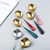 HANYANG 304 Big Head Round Spoon Creative Coffee Dessert Spoon Mix Rice Spoon