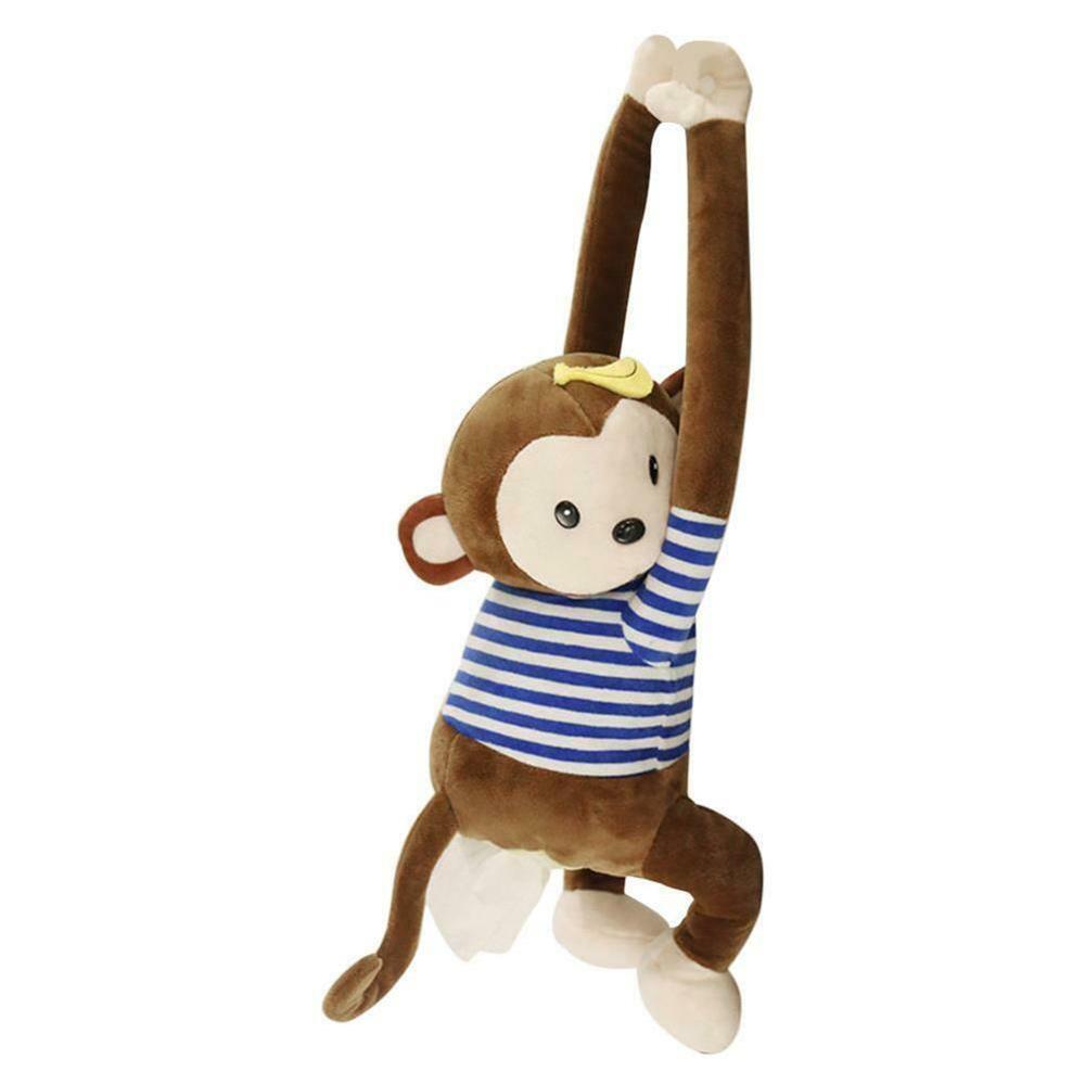 Creative Tissue Box Pippi Monkey Paper Napkin Case Car Cute Paper Boxes Holder Cartoon Animals Napkin