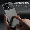 KEYSION Luxury Retro PU Leather Phone Case for Xiaomi POCO F8 Pro Soft Silicone+PC Shockproof Phone Back Cover for POCO F8 Ultra