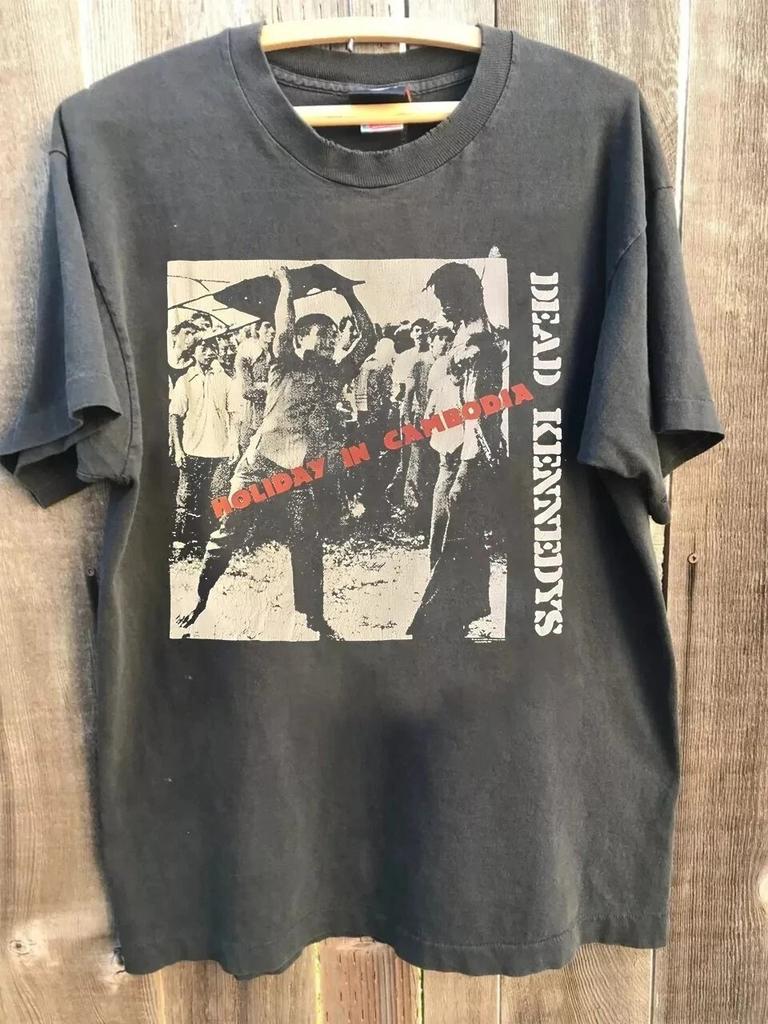 Vintage 1990er 1997 Dead Kennedys Holiday InCambodia Anthrazit Unisex Shirt S-5XL Unisex T-Shirt