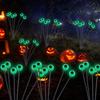 2Pcs LED Solar Scary Eyeball Swaying Lights Realistic 3D Design