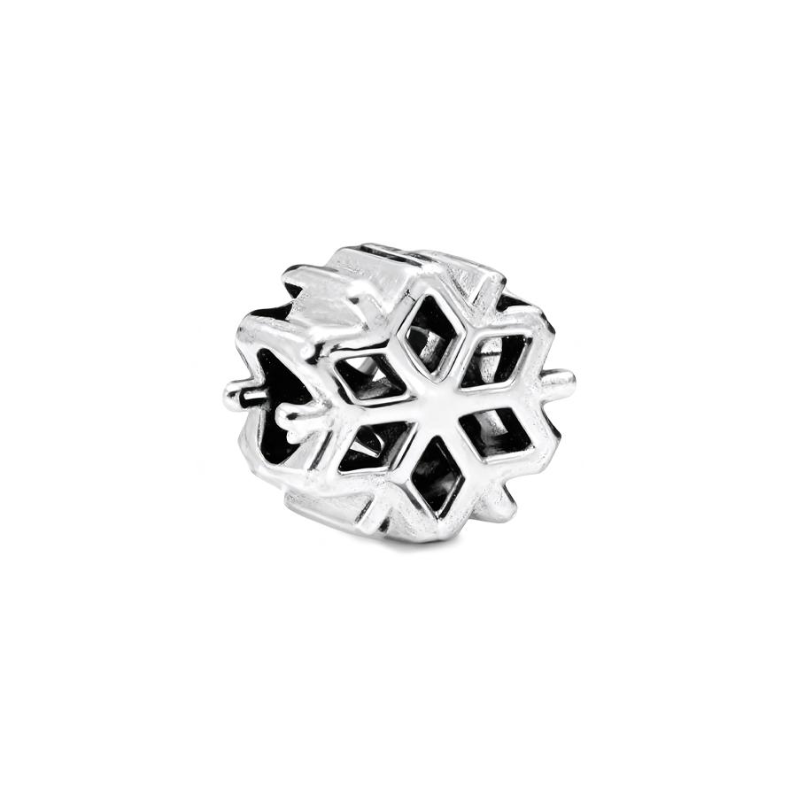 

Жіночі прикраси своїми руками Подарунок Блискуча Морозна Сніжинка Крапля Опалесцентний Сніговик Підвіска Шарм-намистини Підходять для Оригінального Браслета Аксесуари