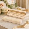 Jewelry Box, with Velvet Interior Shock-Proof Scratch-Proof Organizer, Apricot Soft Plush Jewelry Case for Rings Earrings Necklaces
