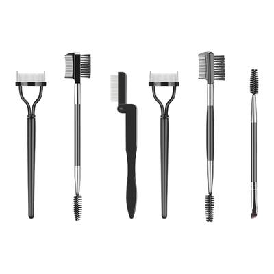 3PCS Eyelash Comb Lash Separator Brow Brush & Eyebrow Spoolie for Removes Clump Mascara Professional Eye Makeup Tools