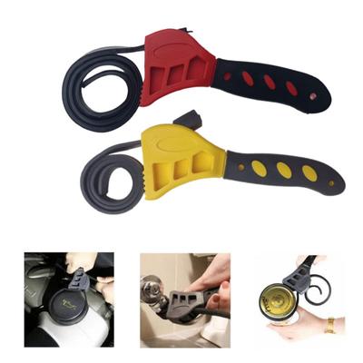 1Pcs  Adjustable Disassembly Tool 6inch Belt Wrench Oil Filter Puller Strap Spanner Chain Wrench Strap Opener