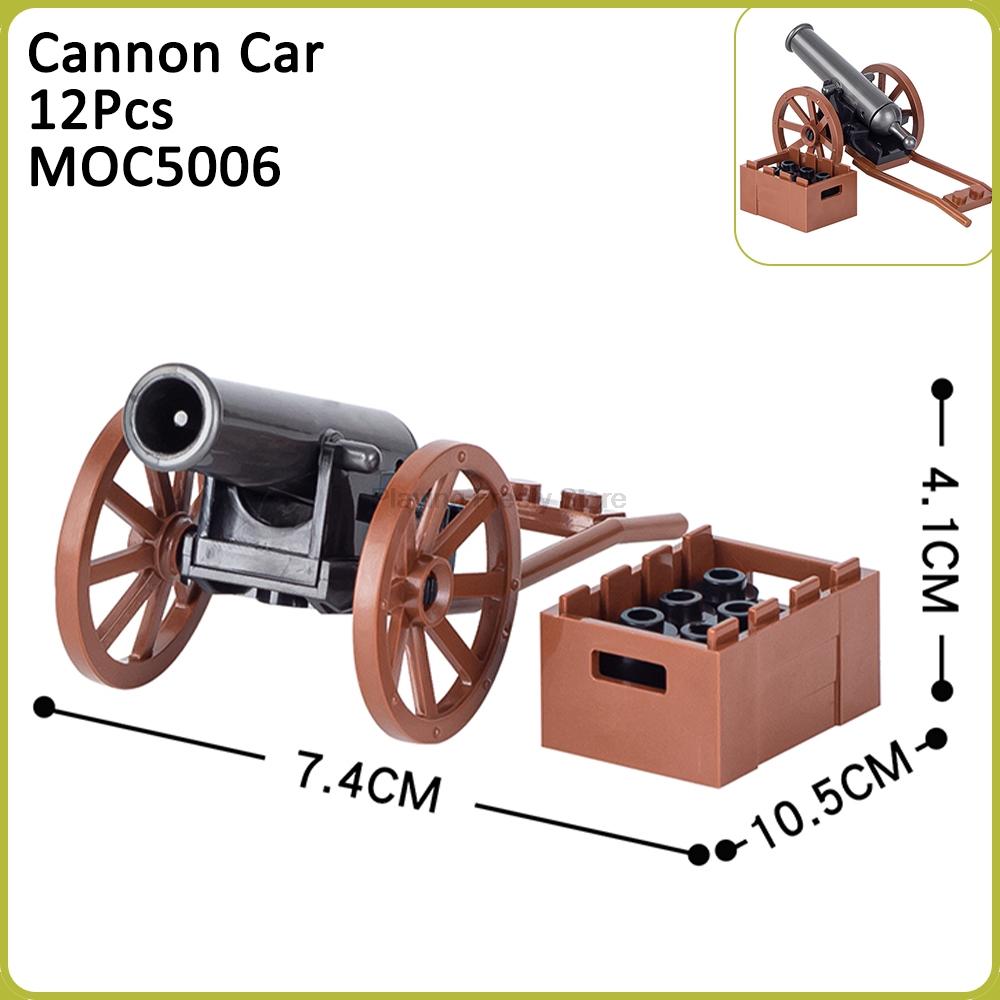 MOC Mittelalterliche Kriegssteine Kanonenwagen Waffe Katapult Armbrust Kompatible Figur Bausteine Spielzeug Für Kinder Erwachsene Freunde Geschenke