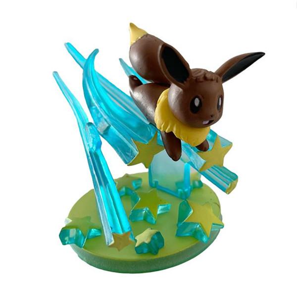 1 Pc Cute Pokemon Action Figures Eevee Bulbasaur Squirtle Vulpix Charmander Psyduck 3D PVC Model Statue Collection Kid Gift Toy