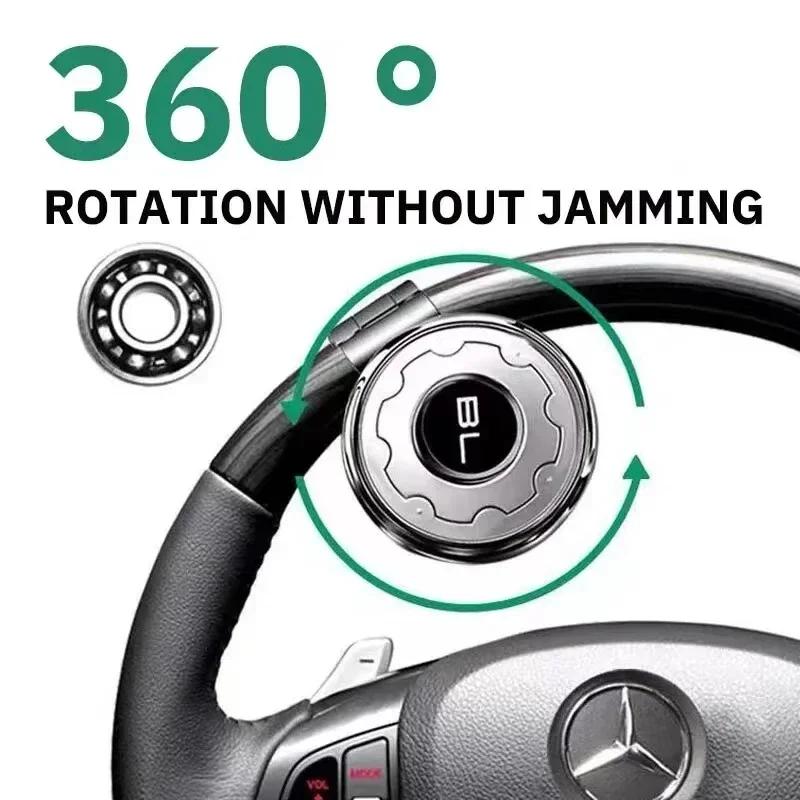 1pc Car Steering Wheel Booster Spinner Knob Labor Saving 360 Degree Rotation Ball Turning Spinner Knob Bearing Power Handle