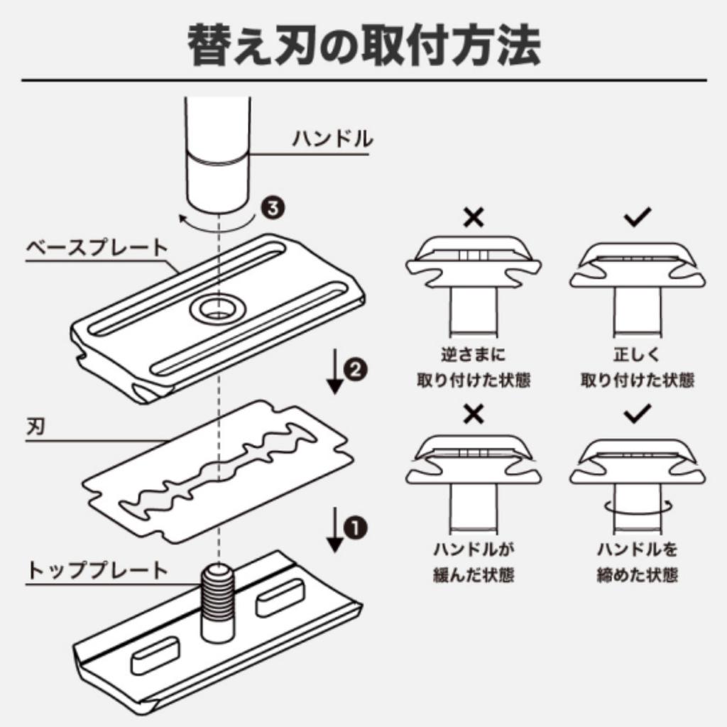 HENSON SHAVING RK Stainless Steel Razor AL13 Replacement Blades of [Authentic/Manufacturer's Warranty] (Pack 100)