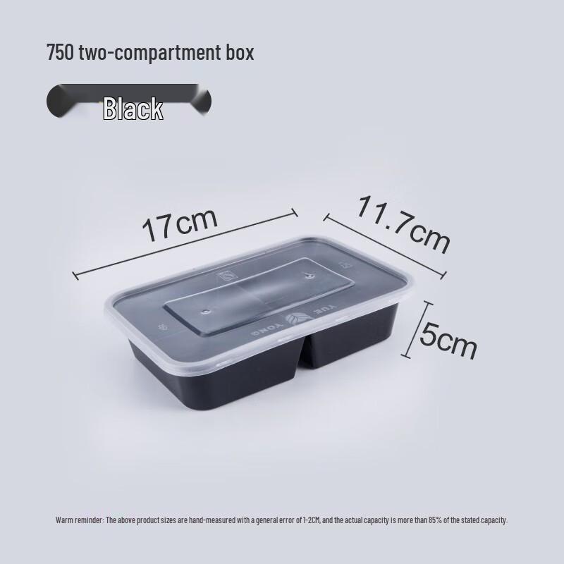Rectangular Disposable Plastic Takeaway Food Containers