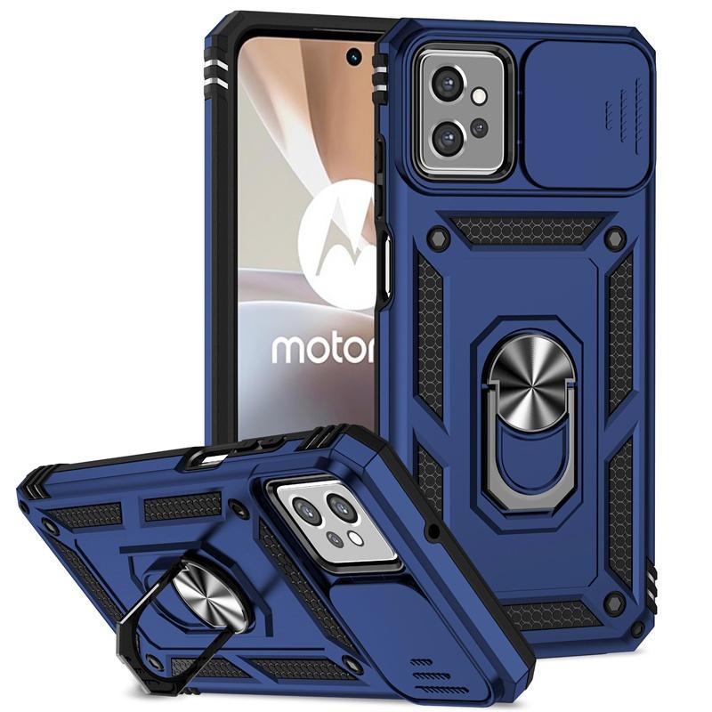 Husă Pentru Motorola G32 Carcasă Glisantă Lentilă Cameră Armură Huse Telefon Pentru Moto G32 G 32 MotoG32 Suport Magnetic Auto Inel Husă de Protecție