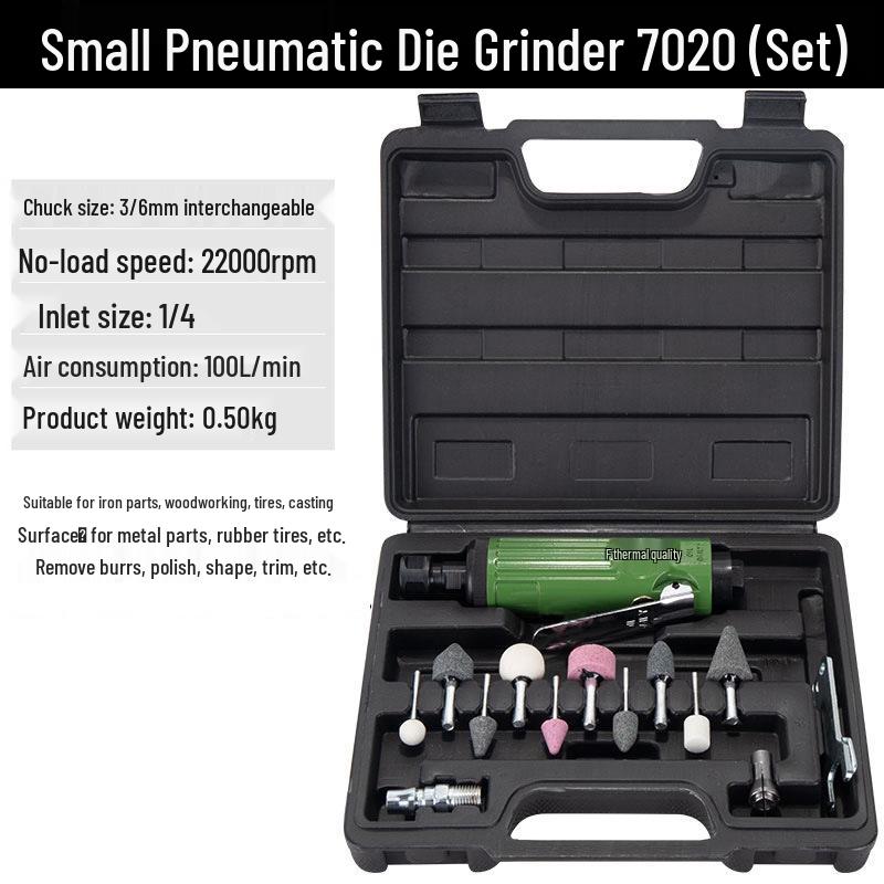 Fujiwara Pneumatic Engraver & Tire Repair Polisher - Low Speed Air Grinder & Sander