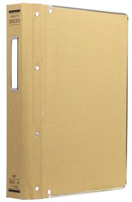 KOKUYO File Binder Cloth Pasted B5 Vertical with Border Metal 4 Holes Holds 200 Sheets Ha-140Z