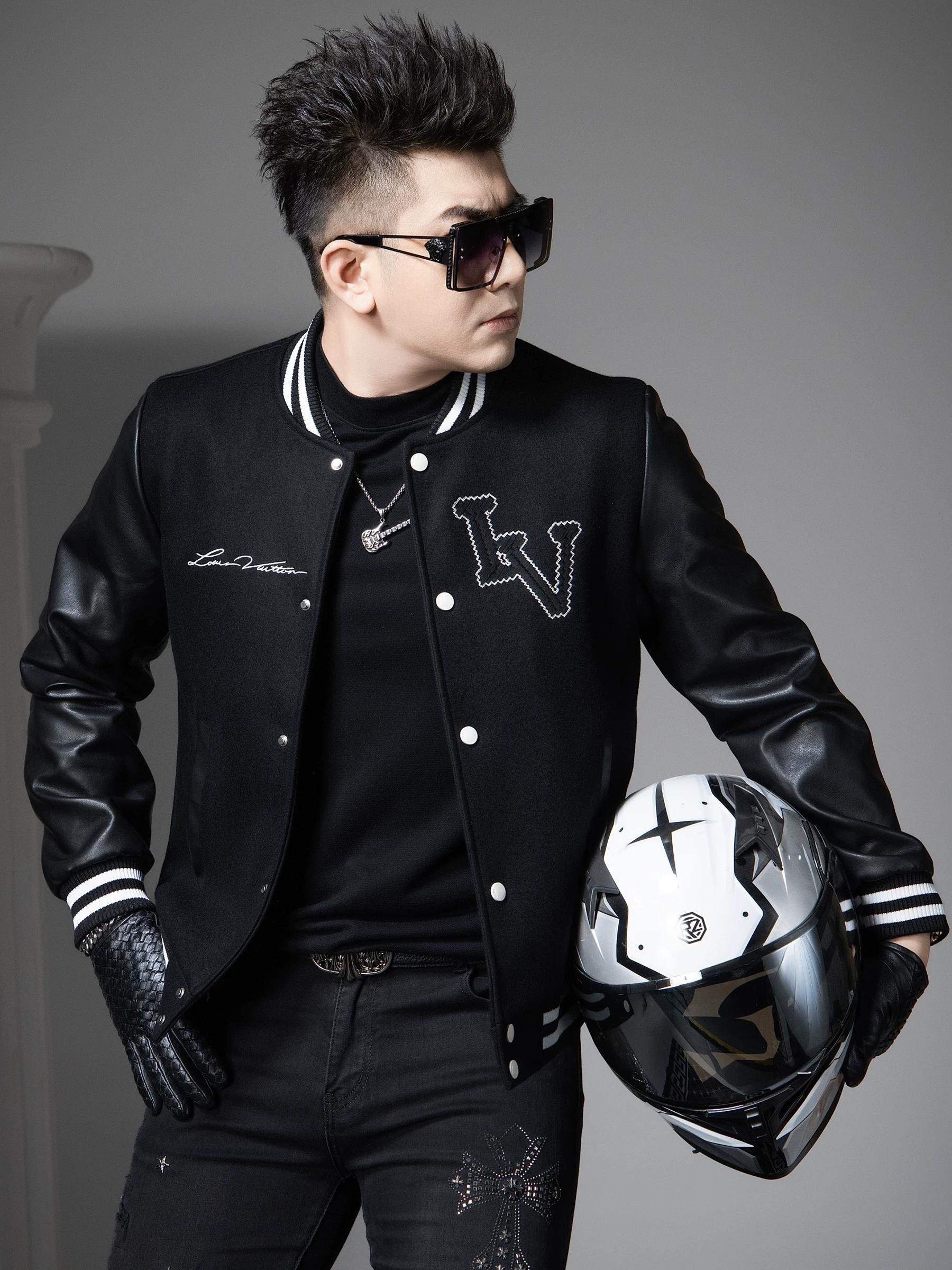 European Style Autumn Jacket for Men, Trendy Brand Letter Embroidery Jacket, Men s Top 2025 New Model, High-End Baseball Jacket XL чёрный