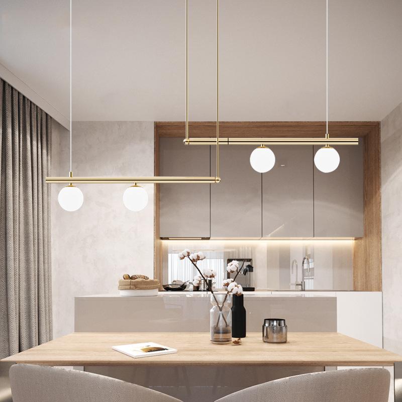 Simple Modern Minimalist Living Room Chandelier Linear Restaurant Pendant Light  Creative Shop Hanging Lamp for Home LED