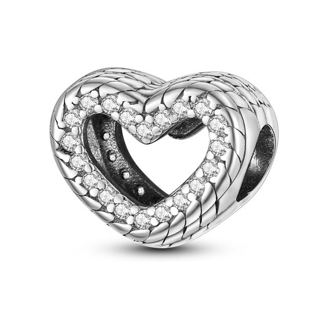 Charms Pendenti in Argento 925 Adatti per Braccialetti Fai da Te Terra Cuore Albero Stella Famiglia Fatima per Collane Pendenti