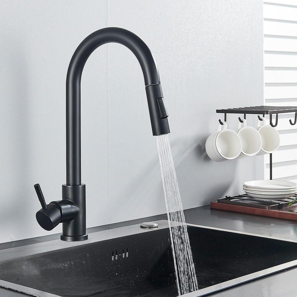 Ausziehbarer Einhebel-Küchenarmatur mit passendem Einlassschlauch, Einhebelmischer