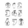 9-Piece Stainless Steel Cookie and Cake Mold Set for DIY Baking and Baby Food