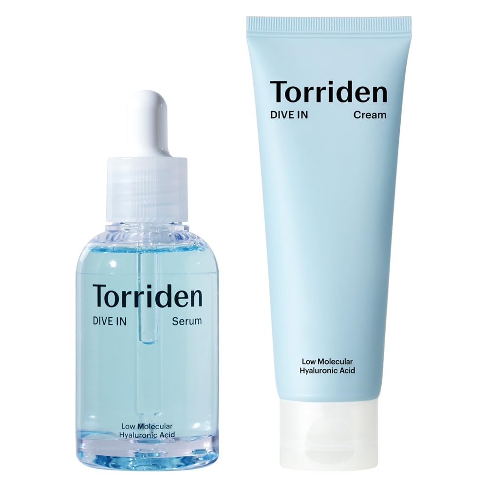 

Torriden Serum Cream 80ml Low Molecular Weight Hyaluronic Acid Serum and Cream for Moisturizing Sensitive Korean Dry Skin Inner Combination Skin