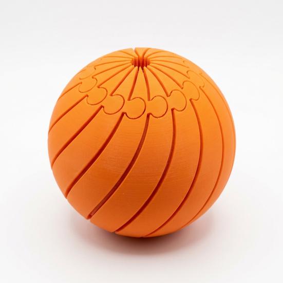 Brinquedo de Bola Torcida Impressa em 3D, Brinquedo de Bola Escorregadia para Alívio de Estresse para Crianças, Adolescentes e Adultos, Brinquedo de Mesa de Bola Fidget Giratória Espiral Articulada