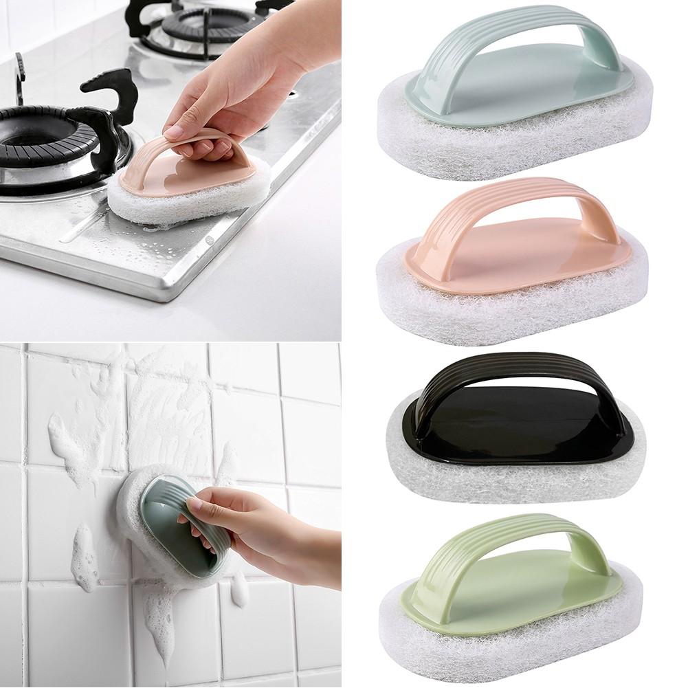 Versatile Kitchen and Bathroom Sponge Brush Scrubber Long Lasting and Efficient