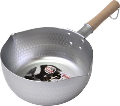 Taniguchi Metal Yukihira Pot, Gas Stove Only, 22cm, 3.1L, Made In Japan, Lightweight, for Stews and Miso Soup, by a Japanese Craftsman