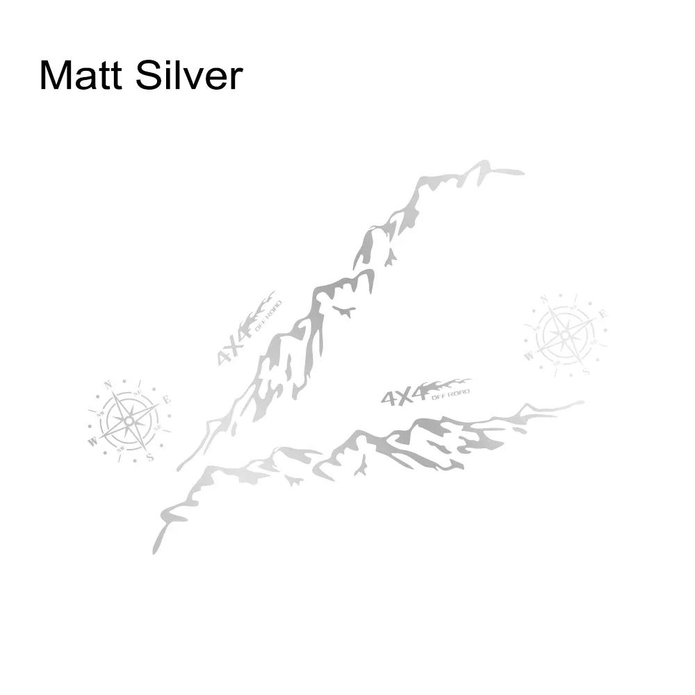 Pickup Side Stickers Graphics 4X4 Mountain Vinyl Decals For Ford F-150 Toyota Hilux Dodge RAM 1500 Isuzu Dmax GMC Sierra Canyon