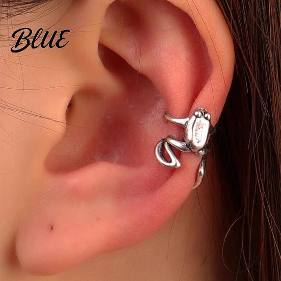Frog Design Ear Jewelry 36925 Pairs Frog-Shaped Earrings Clip-On Functionality