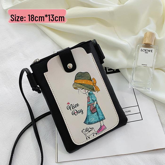 

2024 Женская Модная Сумка-Кроссбоди для Телефона и Монет - Свежий Стиль