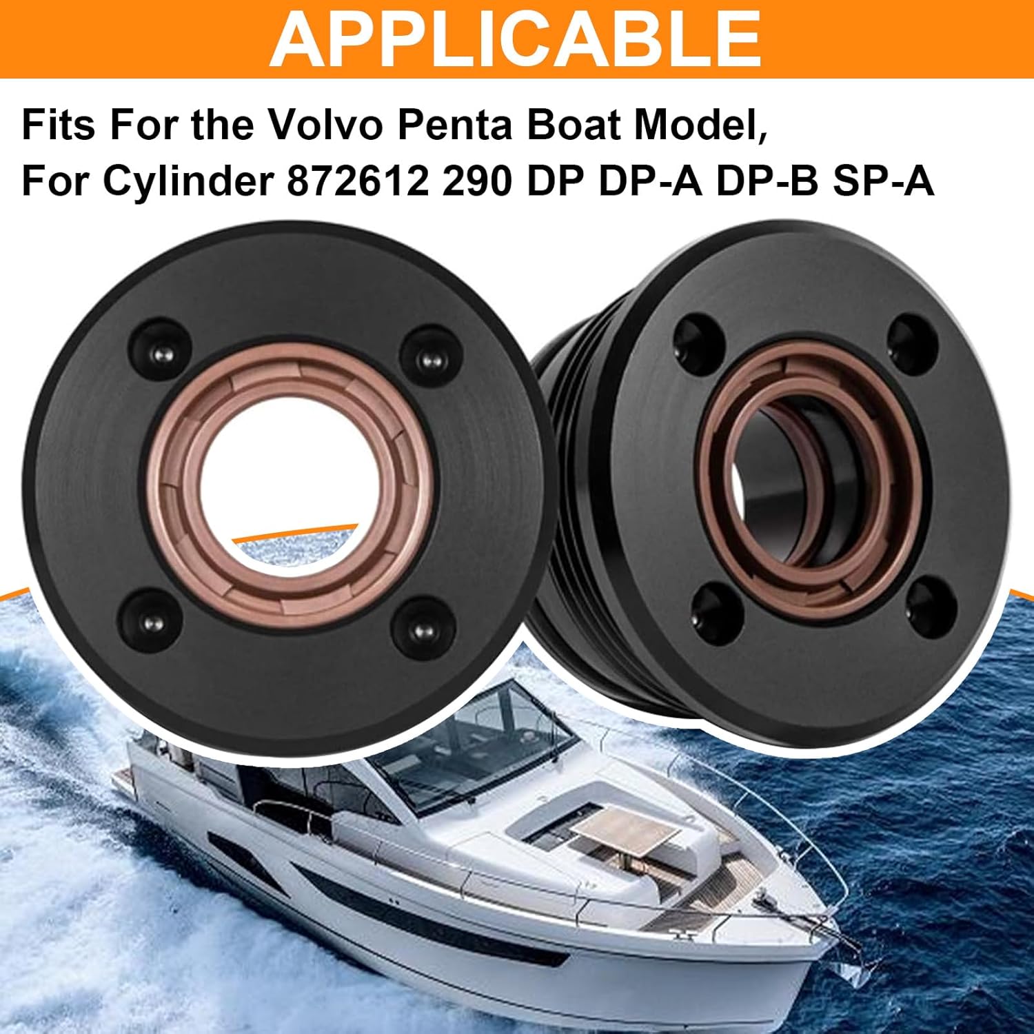 Trim Cylinder Ram Rebuild Kit Seal Repair Kit Compatible With Volvo Penta Trim Cylinder 3860881 290 872612 872837 Duo Prop(2Pack)