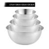 3pcs Stainless Steel Salad Basin, Golden Bowl Cooking Basin Mixing Bowl Baking Special Basin Kitchen and Noodle Basin Salad Bowl