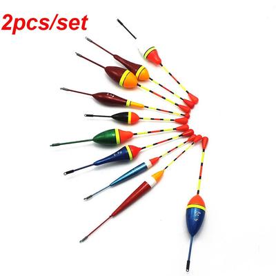 2PCS New Slip Drift Tube Fluctuate Mix Size Floats Bobbers Indicator Fishing Lure Light Stick Floats