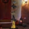 Halloween Wooden Glowing Witch , Indoor Outdoor Porch Yard Decoration - Spooky Glowing Witch Decorative Sign