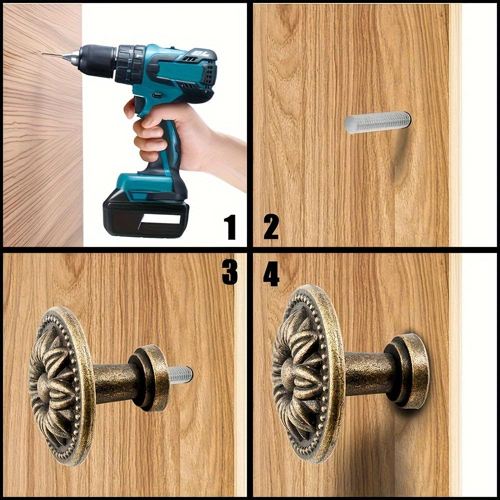 12 szt. Vintage Gałka do Szuflady, Okrągła Gałka do Komody, 1,02 X 0,87 cala, na Szafkę Nocną, Szafkę, Szufladę, Gałka do Szafki, Jednootworowa, ze Śrubami