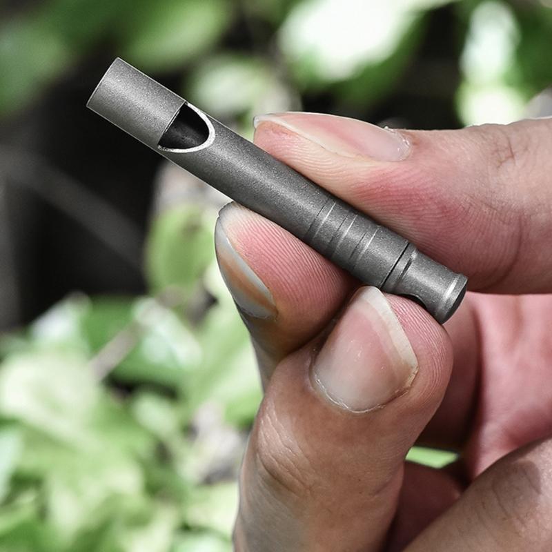 Metal Alloy Single Tube Referee Whistle Portable Loud Light Weight Emergencies Whistles Outdoor Tool for Women Men
