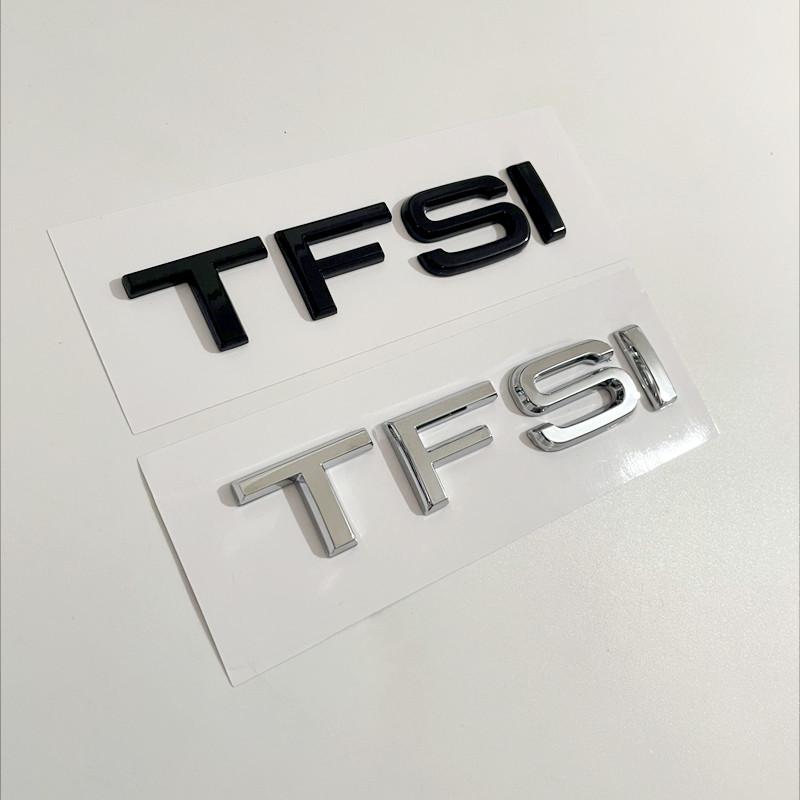 3D ABS Black TFSI Logo Letters Car Trunk Emblem Badge For A3 A4 A5 A6 A7 A8 Q2 Q3 Q5 Q7 Q8 TFSI Sticker Accessories
