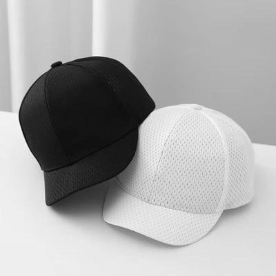 Sommer Atmungsaktive Baseballkappe mit kurzem Schirm für Herren Mesh Schnelltrocknend Outdoor Sonnenschutzhut Einfarbig Golf Hip Hop Papa Truckerhüte