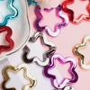 Loose Beads 10Pcs Star Pendant 30mm Imitation Metal Acrylic DIY Jewelry Accessories for Necklace Earrings Making Fashion
