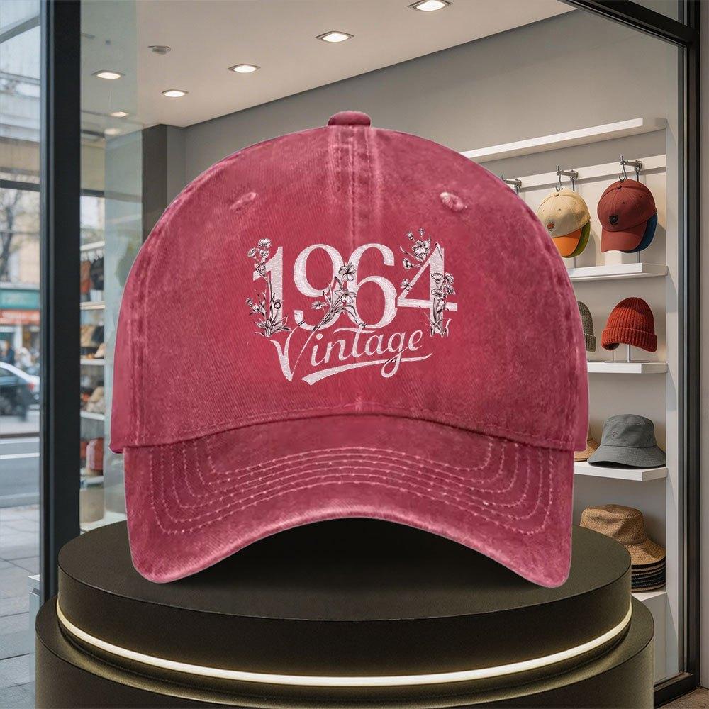 Vintage Digital Floral Print Baseball Cap Unisex Snapback Hat Outdoor Casual Sporty Fashion Lightweight Comfortable