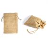 5Pcs Linen Gift Drawstring Bag Travel Package Cosmetic Coin Storage Purse Pouch
